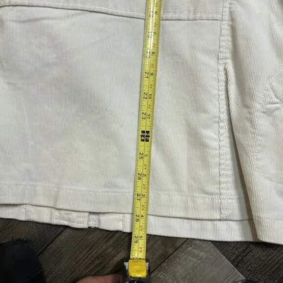 $179 Ralph Lauren Womens Tundra - Fashio Peak Cream Corduroy Jacket XL - Picture 8 of 8